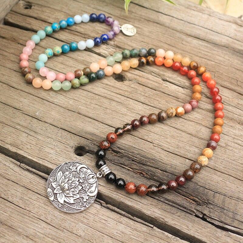 7 Chakra Gemstone Mala Bead