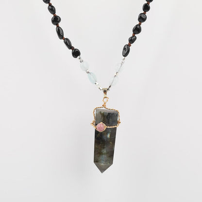 Labradorite Point Necklace