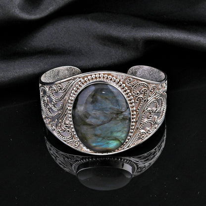 Royal Bali Labradorite Cuff - Stone of Transformation