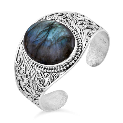Royal Bali Labradorite Cuff - Stone of Transformation