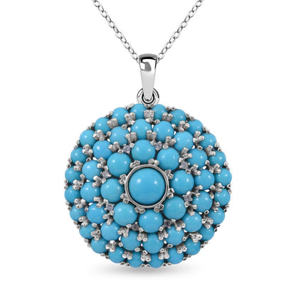 Natural Sleeping Beauty Turquoise Pendant for Inner Calm