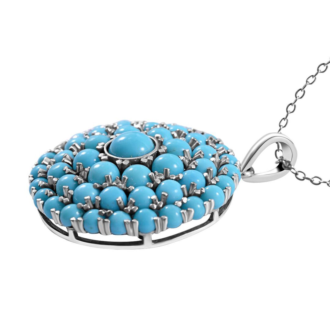 Natural Sleeping Beauty Turquoise Pendant for Inner Calm