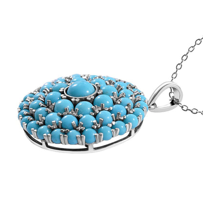 Natural Sleeping Beauty Turquoise Pendant for Inner Calm