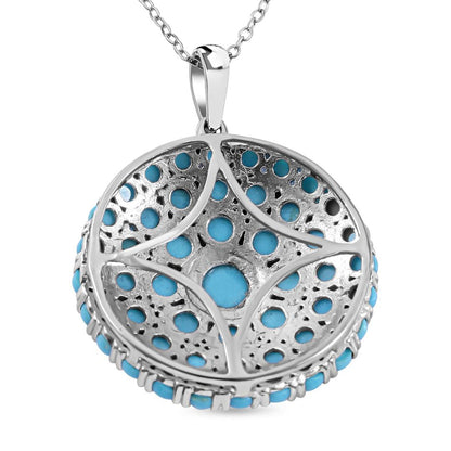 Natural Sleeping Beauty Turquoise Pendant for Inner Calm