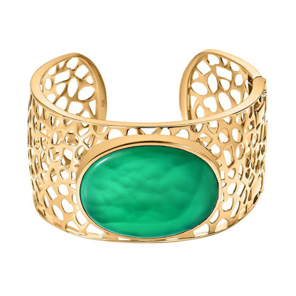 Natural Green Onyx Transformation Bangle