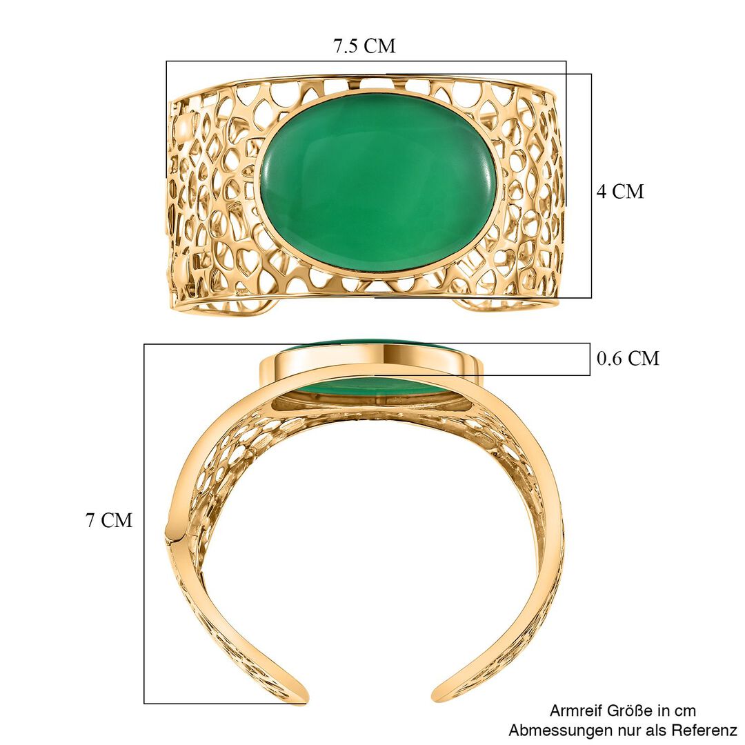 Natural Green Onyx Transformation Bangle