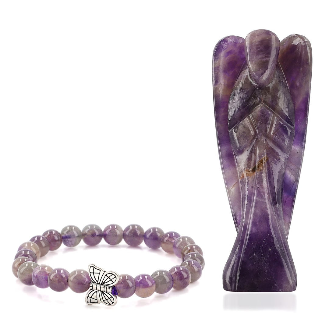Amethyst Guardian Angel Gift Set – Protection & Peace