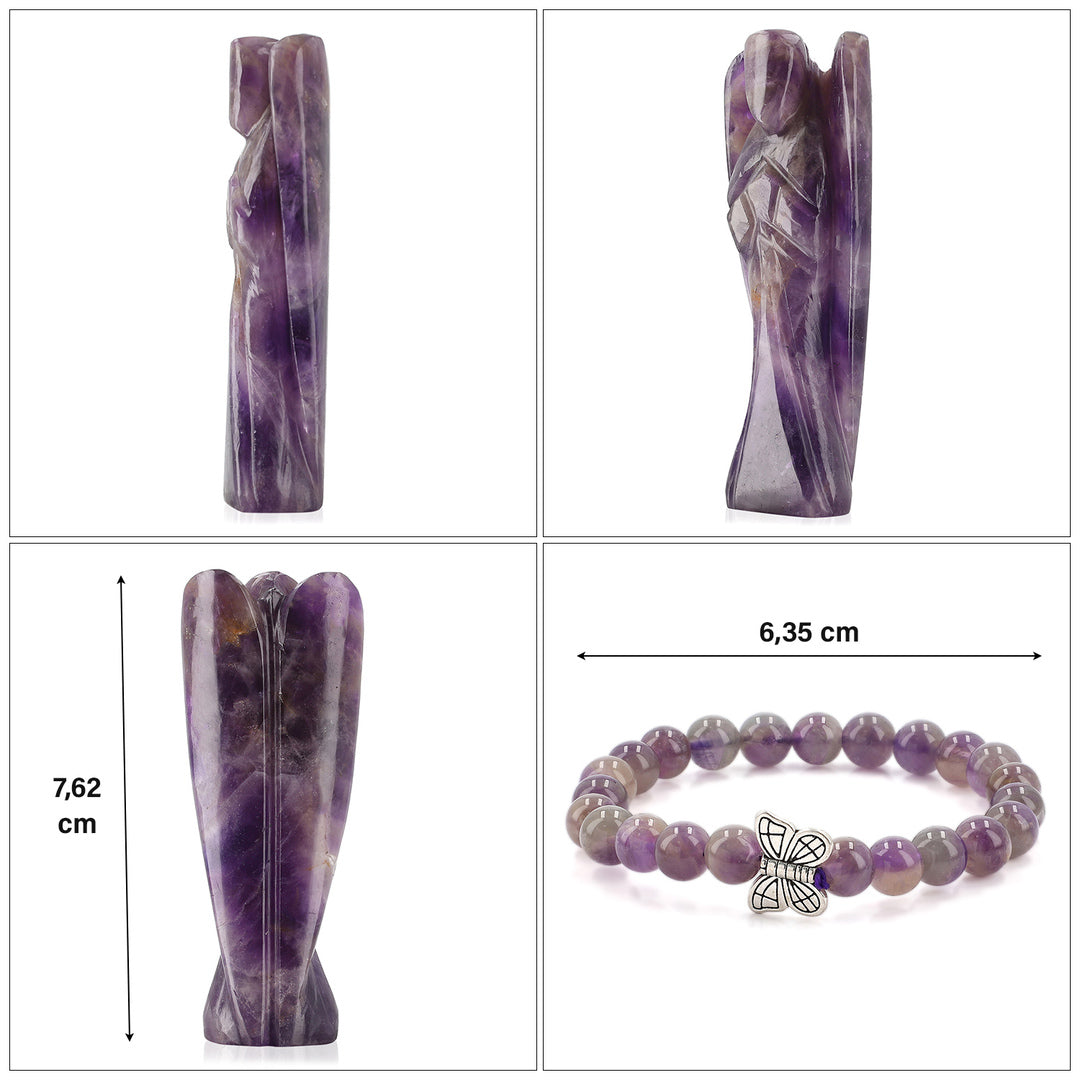 Amethyst Guardian Angel Gift Set – Protection & Peace