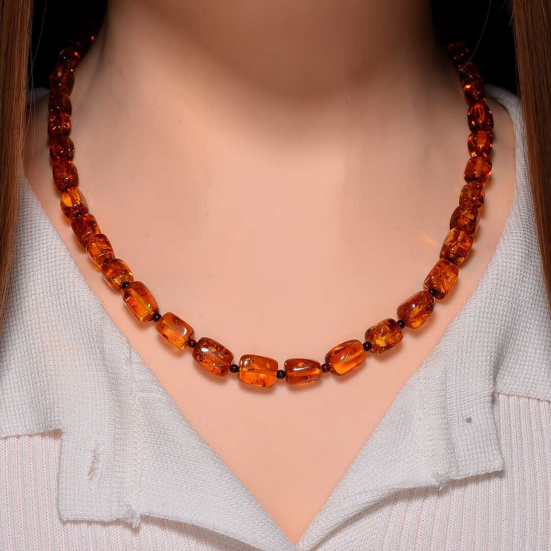 Natural Amber Necklace - For Artistic Expression