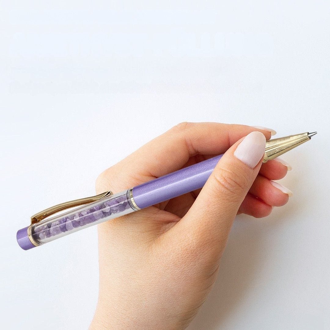 Exclusive Crystal Energy Set – Palm Stone, Bracelet & Pen