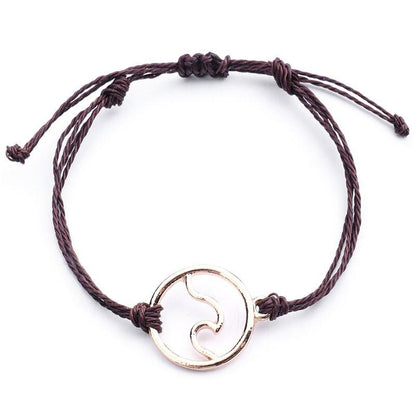 Handmade Ocean Wave Bracelet Brown