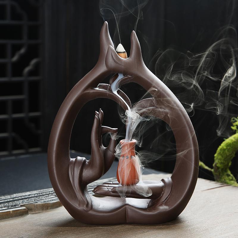 Buddha Waterfall Backflow Incense Burner