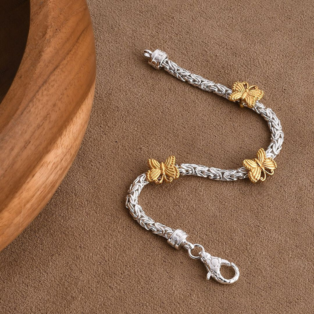 Two-Tone Butterfly Bracelet - A Reminder To Always Chase Joy