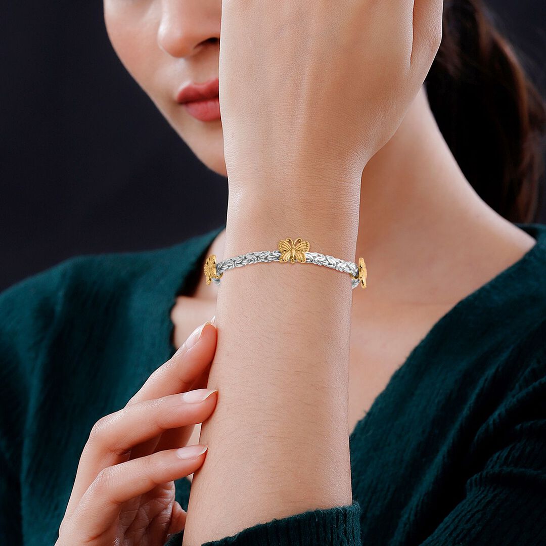 Two-Tone Butterfly Bracelet - A Reminder To Always Chase Joy