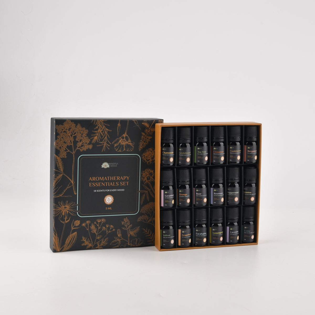 Set aus 18 himmlischen Aromaölen