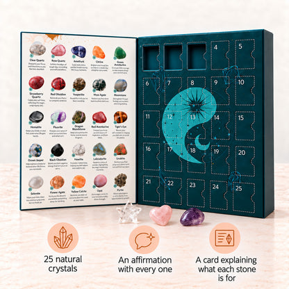 Kristall Adventskalender + GRATIS Kristall-Kartendeck