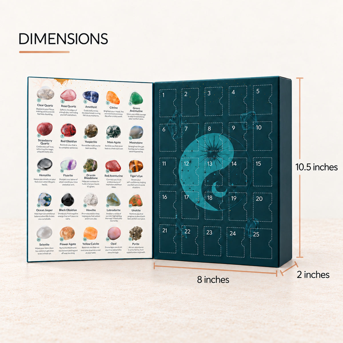 Kristall Adventskalender + GRATIS Kristall-Kartendeck