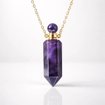 Natural Carved Stone Perfume Bottles — Infuse Your Scent with Healing Energy