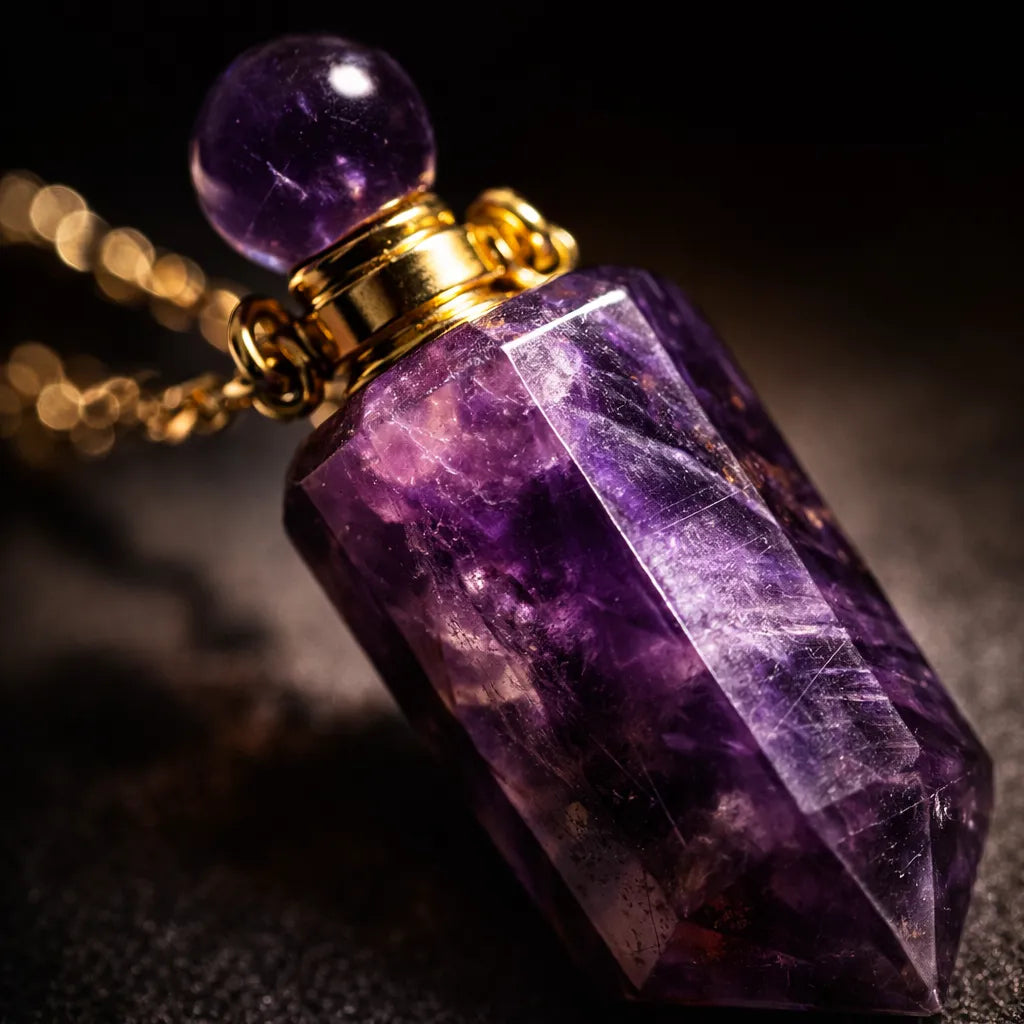 Natural Carved Stone Perfume Bottles — Infuse Your Scent with Healing Energy