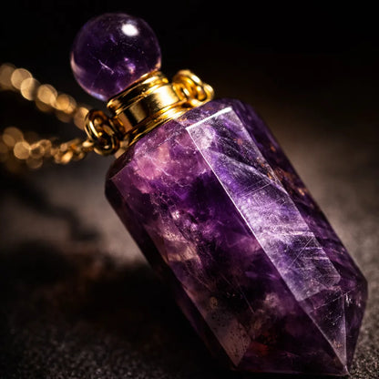 Natural Carved Stone Perfume Bottles — Infuse Your Scent with Healing Energy