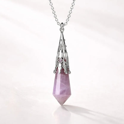 Silver-Plated Copper Retro Pattern Pendant — Timeless Elegance with Healing Energy