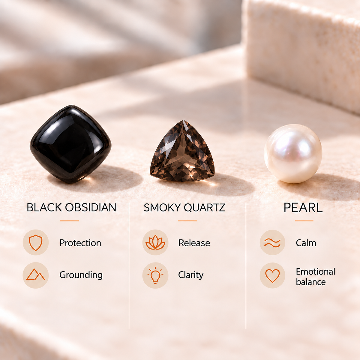 Silver Black Obsidian Set