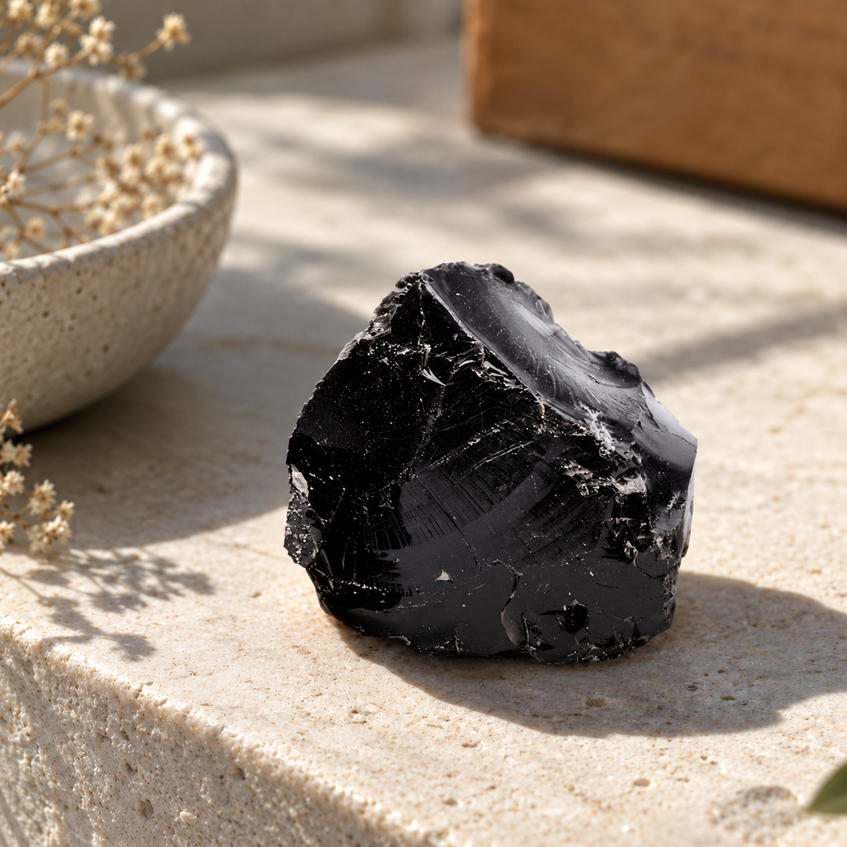 Crystal Mystery Bag – Black Obsidian Empath Shield Edition