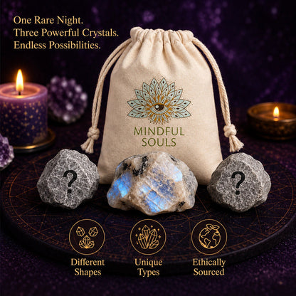 Crystal Mystery Bag - Rainbow Moonstone Lunar Eclipse Edition