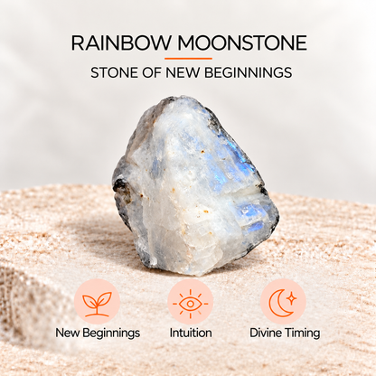 Crystal Mystery Bag - Rainbow Moonstone + FREE Digital Lunar Guide 2027