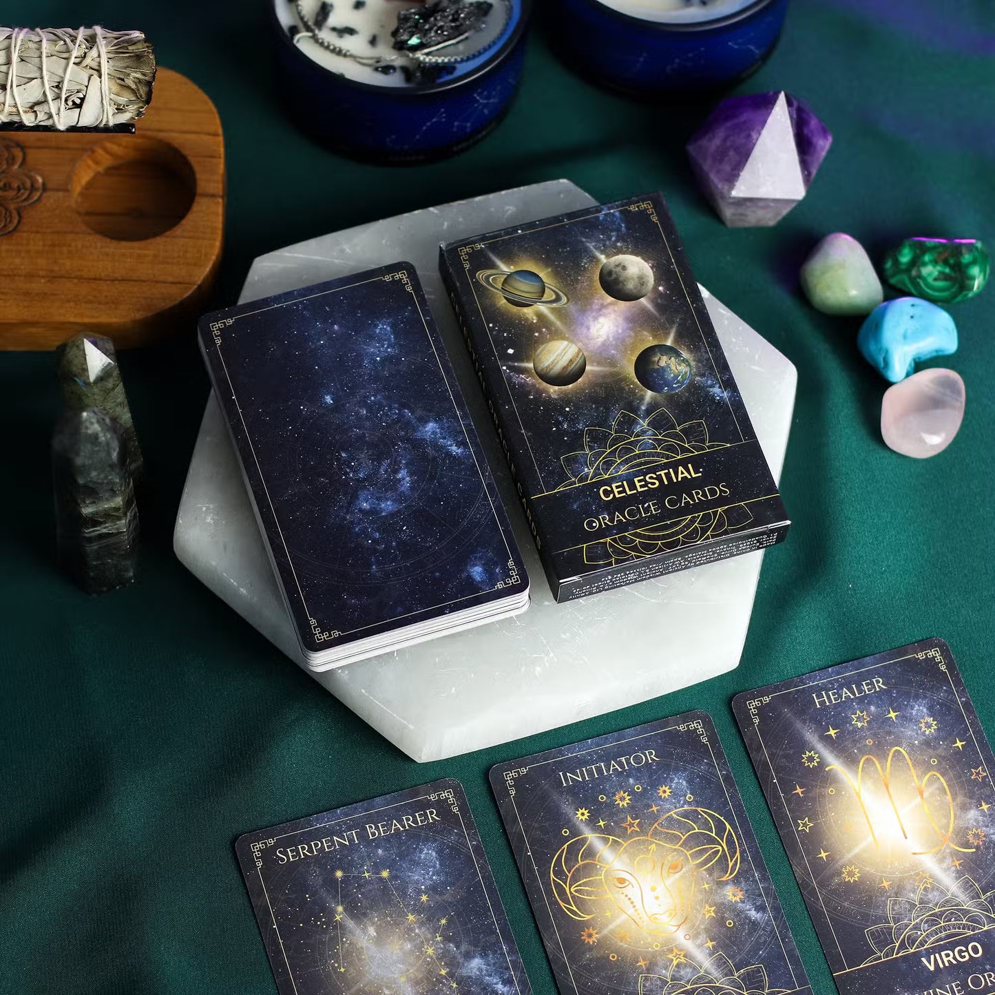 Celestial Energy Atlas Oracle Cards – Cosmic Wisdom & Spiritual Guidance