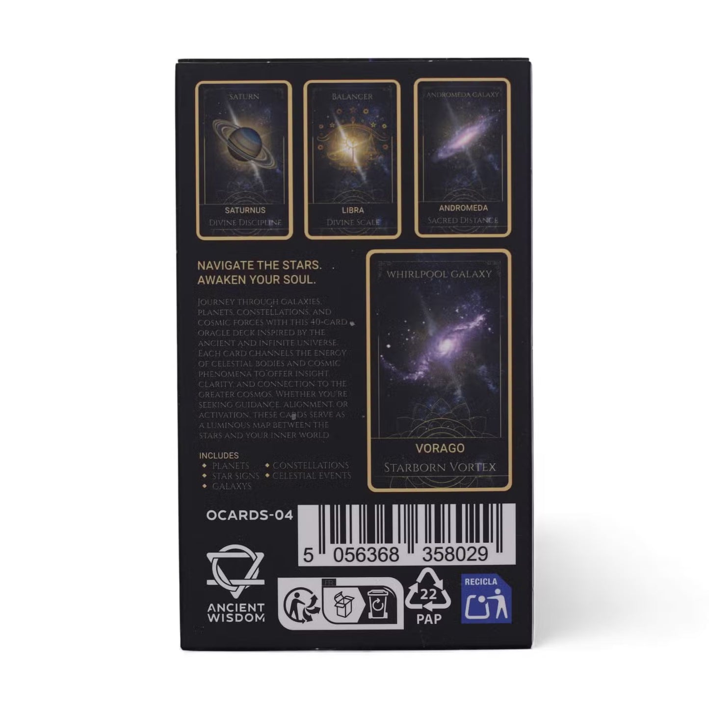 Celestial Energy Atlas Oracle Cards – Cosmic Wisdom & Spiritual Guidance