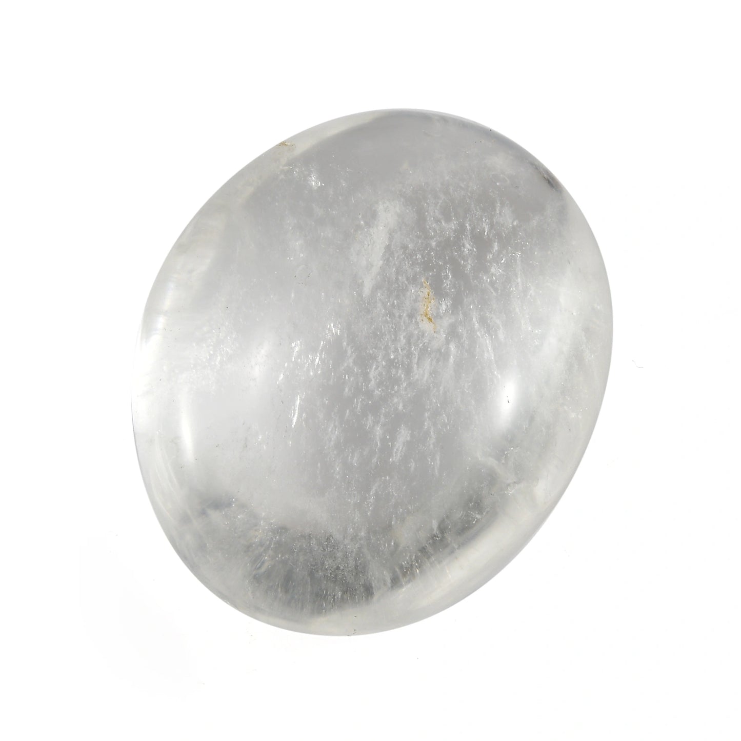 Clear Quartz Palm Stone – Grounding Energy On The Go