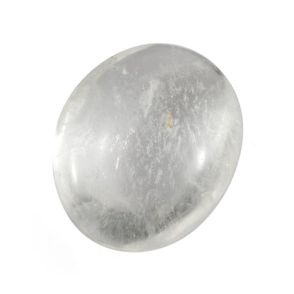 Clear Quartz Palm Stone – Grounding Energy On The Go