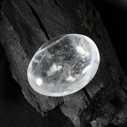 Clear Quartz Palm Stone – Grounding Energy On The Go