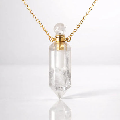 Natural Carved Stone Perfume Bottles — Infuse Your Scent with Healing Energy