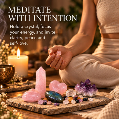 Rose Quartz Love Energy Crystal Set