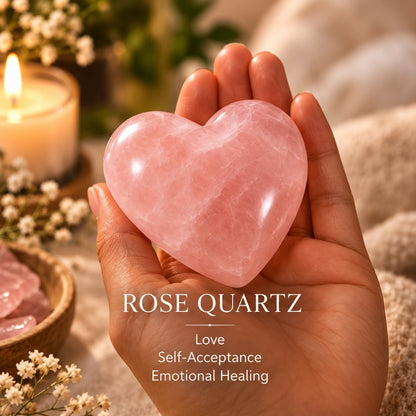 Rose Quartz Love Energy Crystal Set