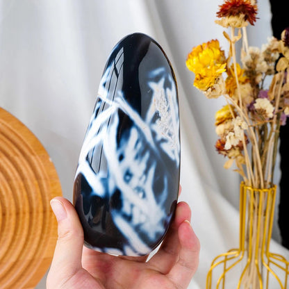 Agate Fleur Forme Libre