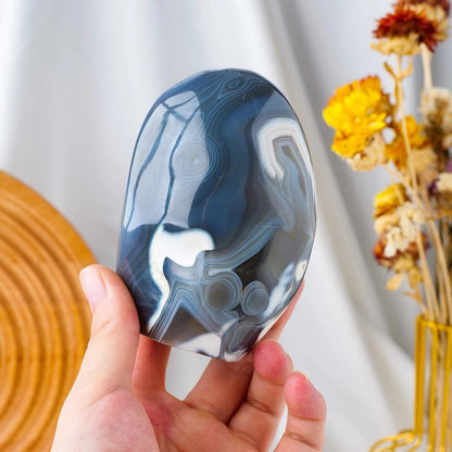 Agate Fleur Forme Libre