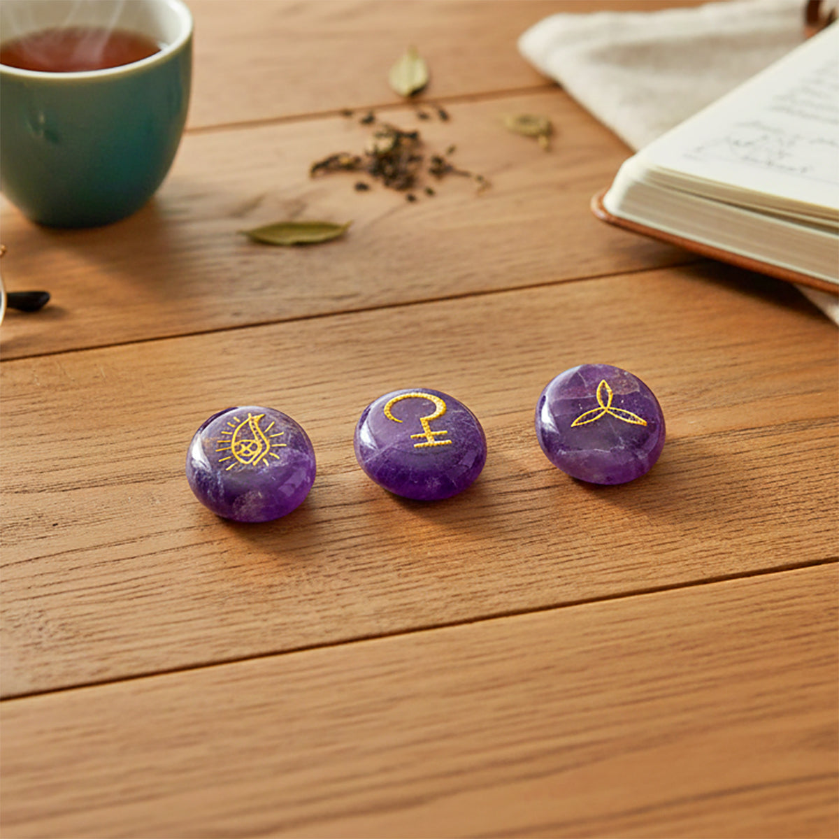 Sacred Symbol Pocket Crystal for Focus & Calm