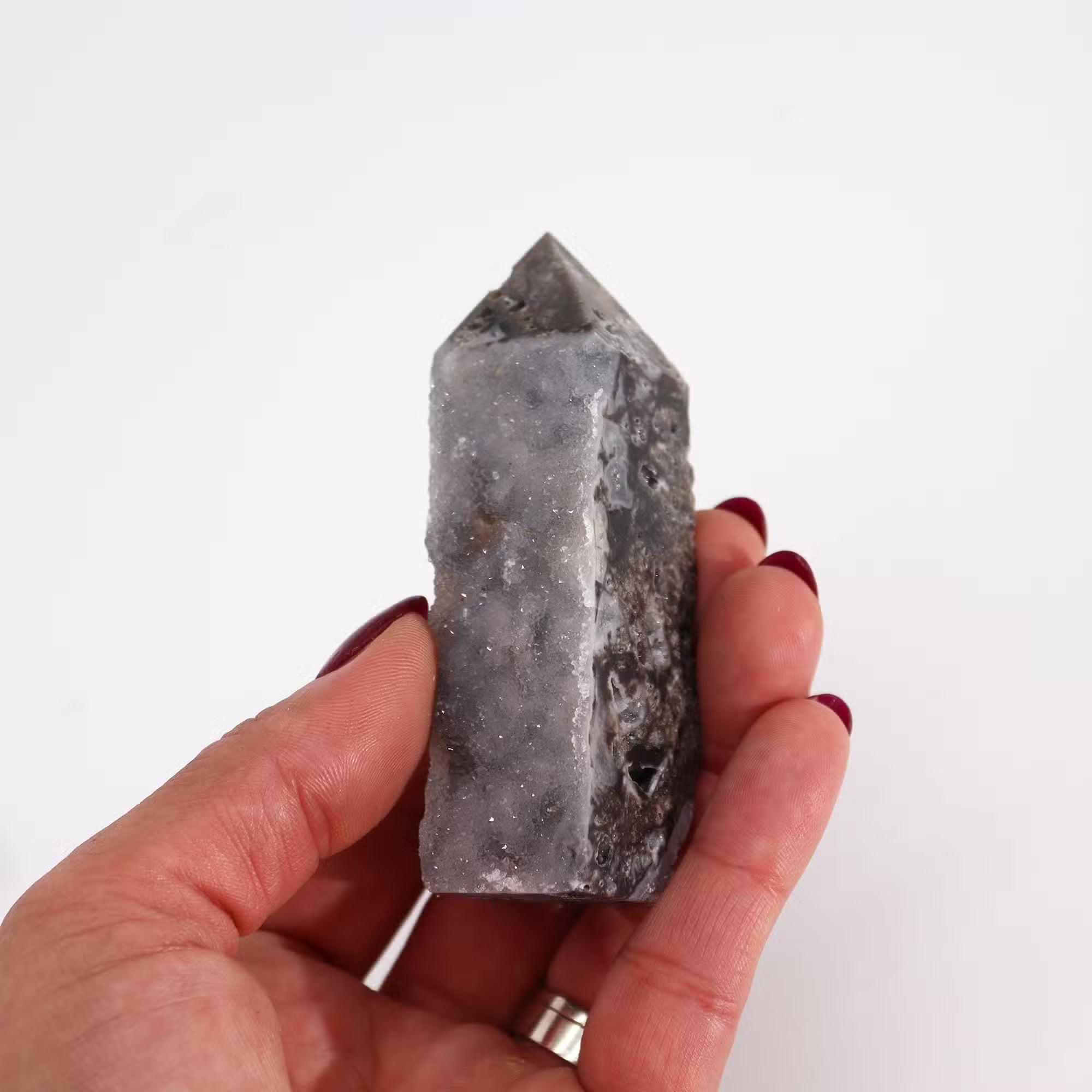 Calcite Side Polish Tower – Natural Elegance & Healing Energy