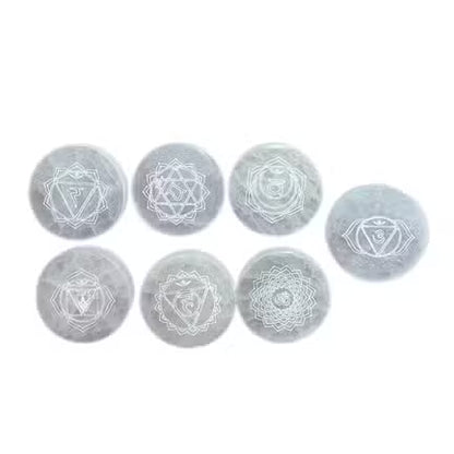 Chakra Set of 7 Charging Plates – Energy Alignment & Healing