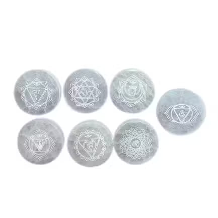 Chakra Set of 7 Charging Plates – Energy Alignment & Healing