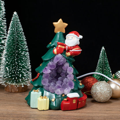 Amethyst Weihnachtsbaum Nachtlicht 