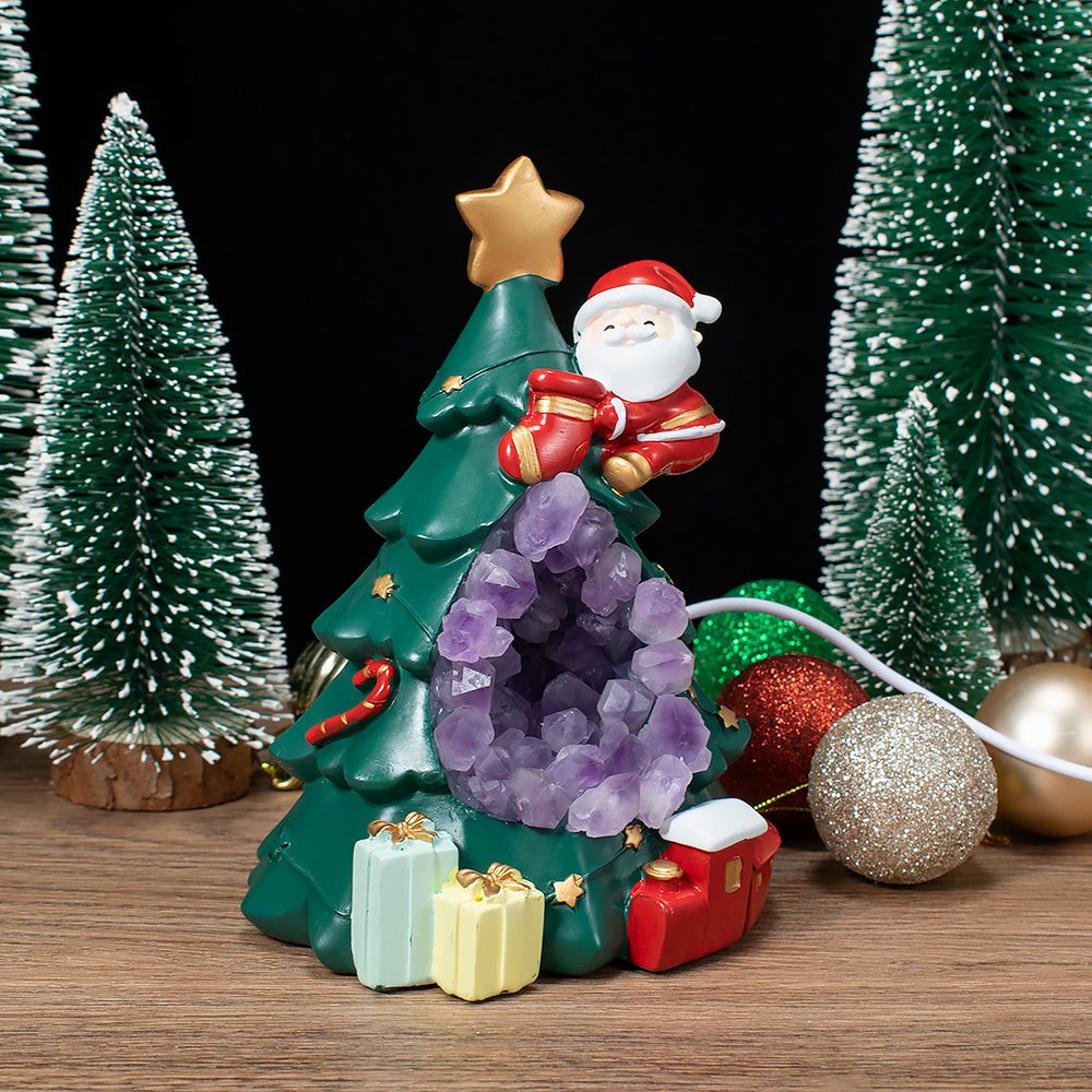 Amethyst Weihnachtsbaum Nachtlicht 