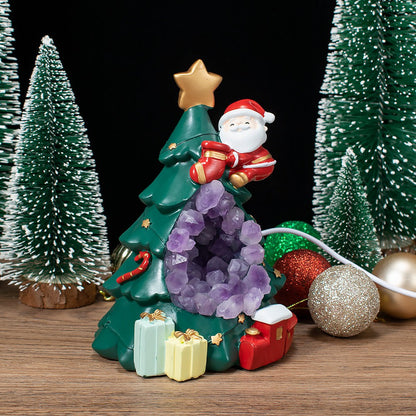Amethyst Weihnachtsbaum Nachtlicht 