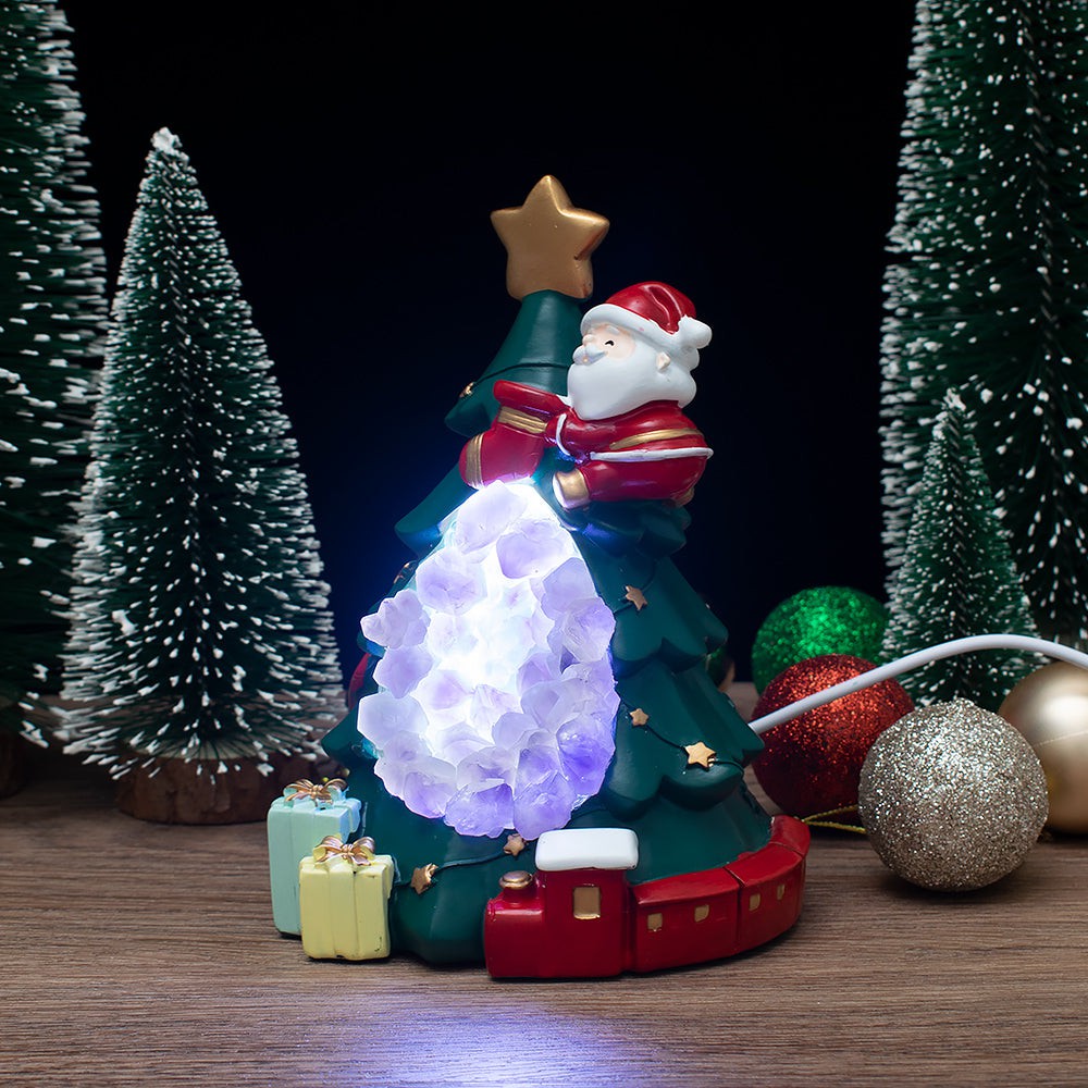 Amethyst Weihnachtsbaum Nachtlicht 