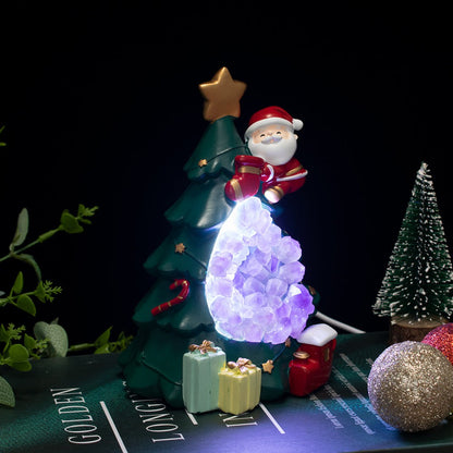 Amethyst Weihnachtsbaum Nachtlicht 