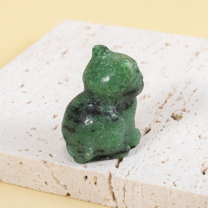 Cute Kitten Gemstone Figurine