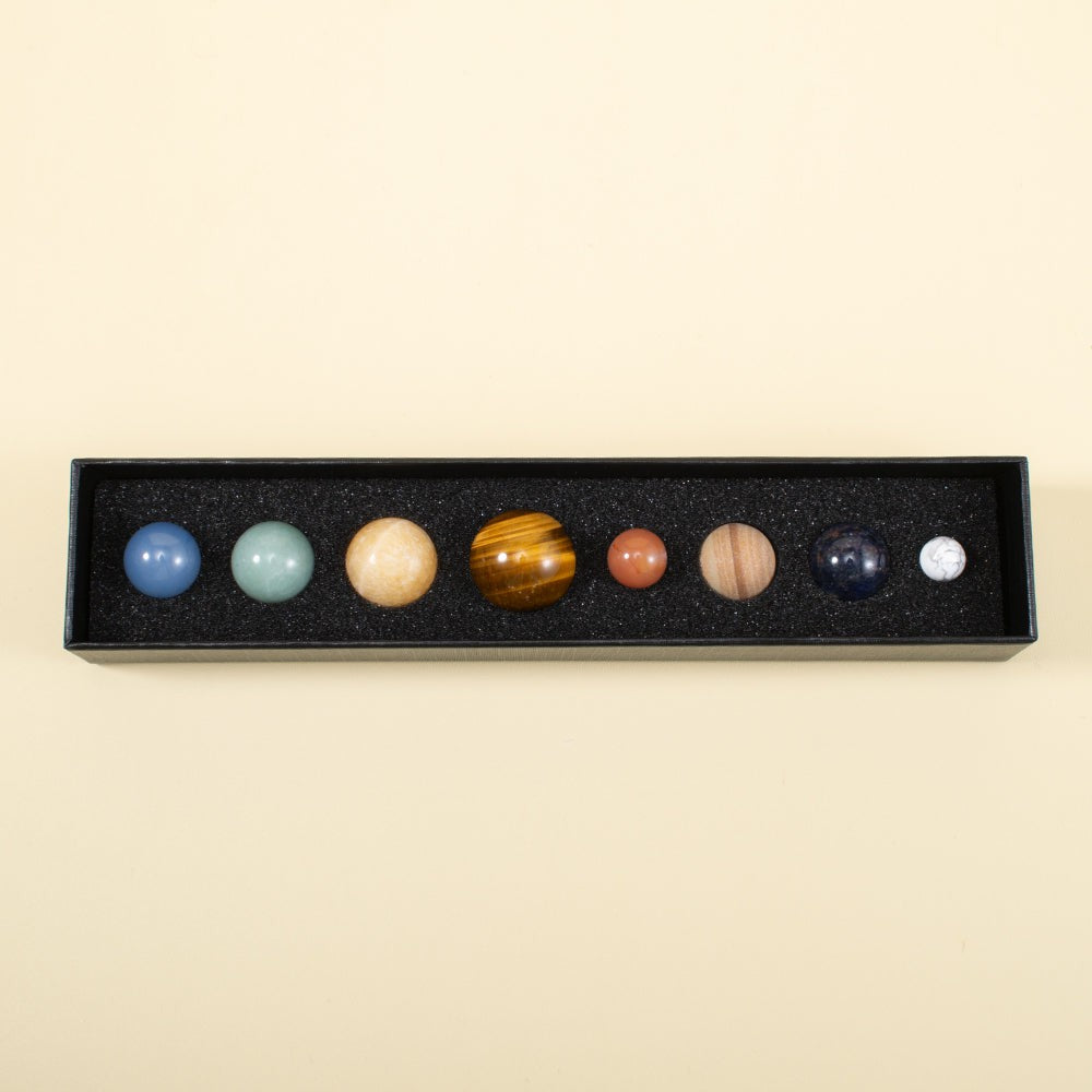 Natural Gemstone Solar System Set